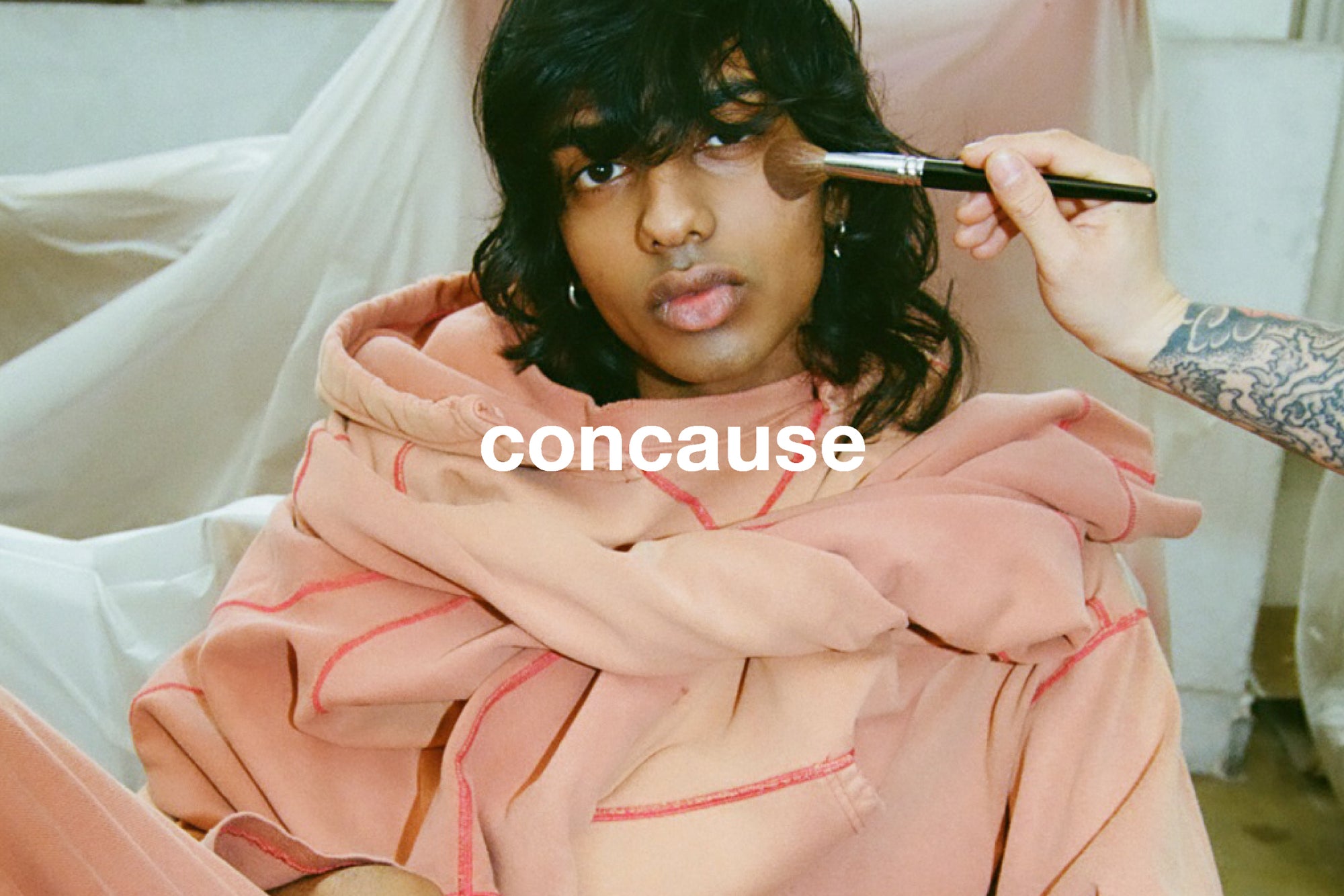 concause Launch Event 2024 Fall / Winter Collection (コンコース ローンチイベント 2024年秋冬コレクション) - ICHI GALLERY (イチギャラリー) ファッション ドメスティック ブランド カットソー スウェット Tシャツ パンツ ボトム パーカー ショーツ 加工 ダメージ メンズ レディース ユニセックス