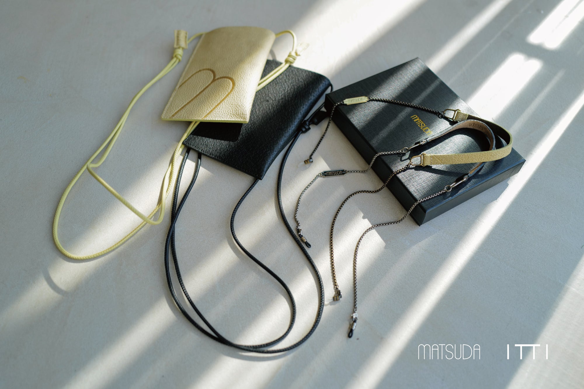 ITTI × MATSUDA / EXCLUSIVE ITEM (イッチ × マツダアイウェア / 別注アイテム) | NEWS (お知らせ) - ITTI (イッチ) | コラボレーション 限定 メガネ 眼鏡 めがね グラスコード レザー ブランド 眼鏡ホルダー ケース 皮革 松田光弘 DCブランド NICOLE ニコル アメリカ 福井県鯖江市