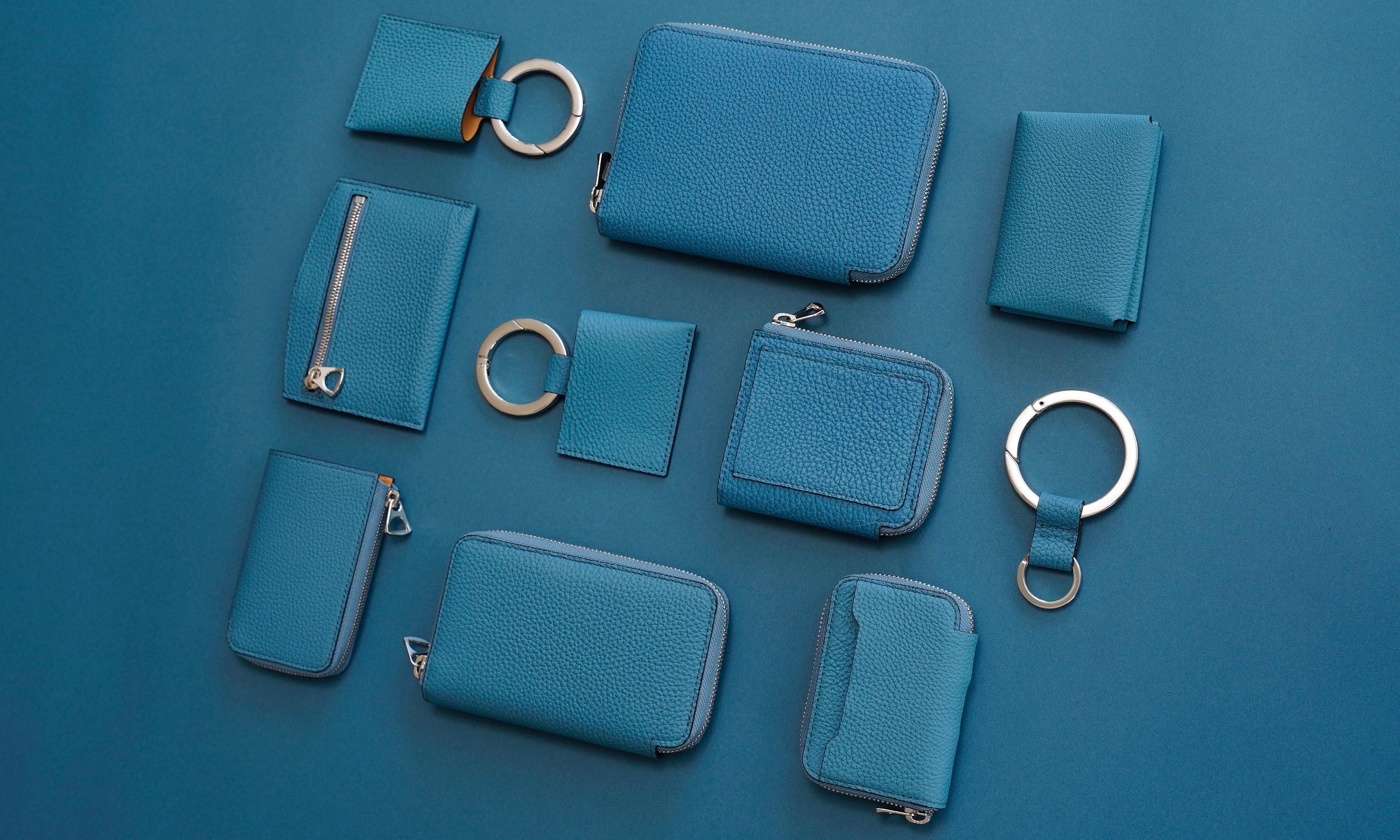 BLUE (ブルー・青色・あお) - ITTI  (イッチ) | レザーブランド 革小物 財布・サイフ・さいふ バッグ・カバン・鞄・かばん グッズ メンズ レディース