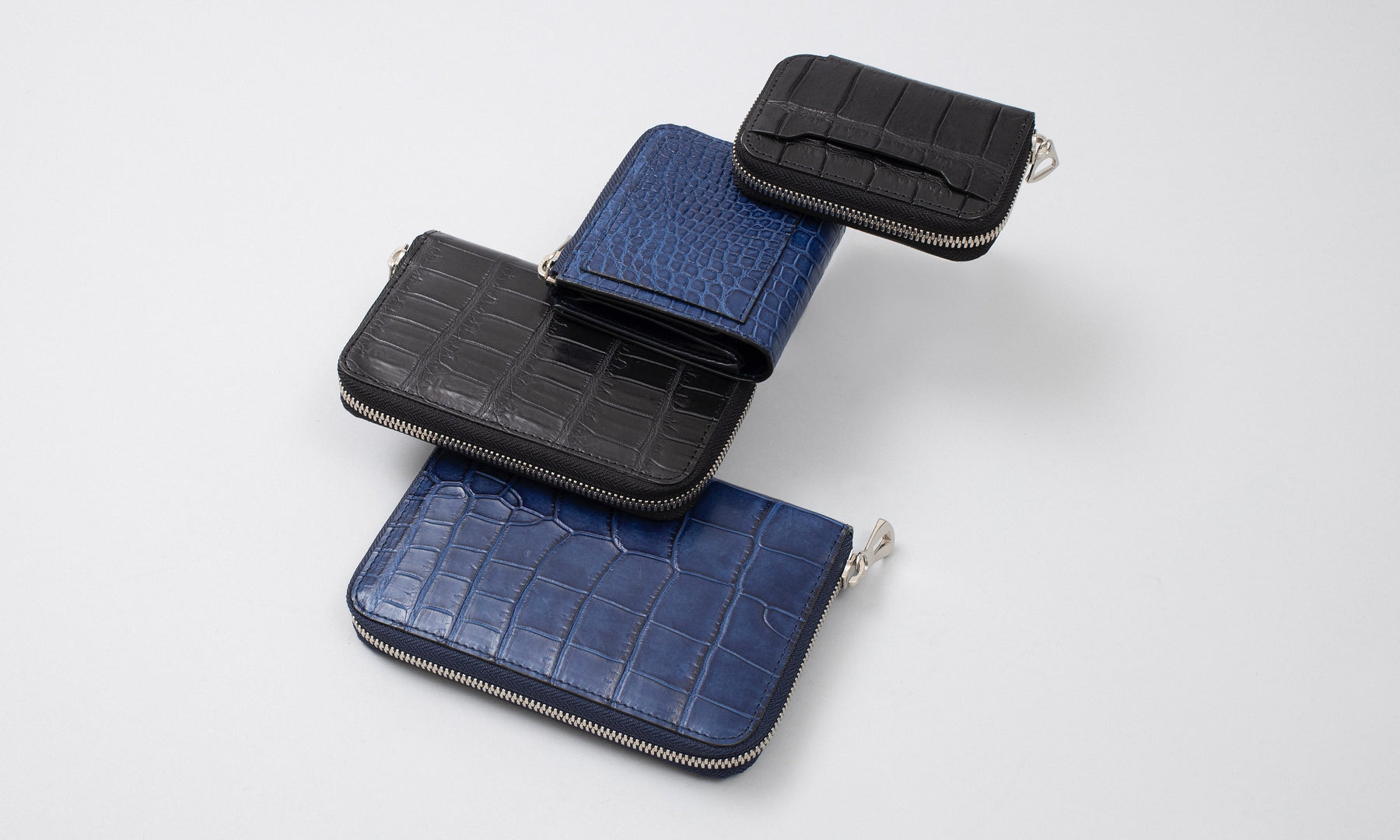ITTI (イッチ) | CROCODILE (クロコダイル) | 財布 さいふ サイフ バッグ 鞄 かばん ポーチ キーリング キーケース 革小物 エキゾチック H.C.P エルメス ブラック 黒 ネイビー インディゴ 藍 ヌメ ヒマラヤ