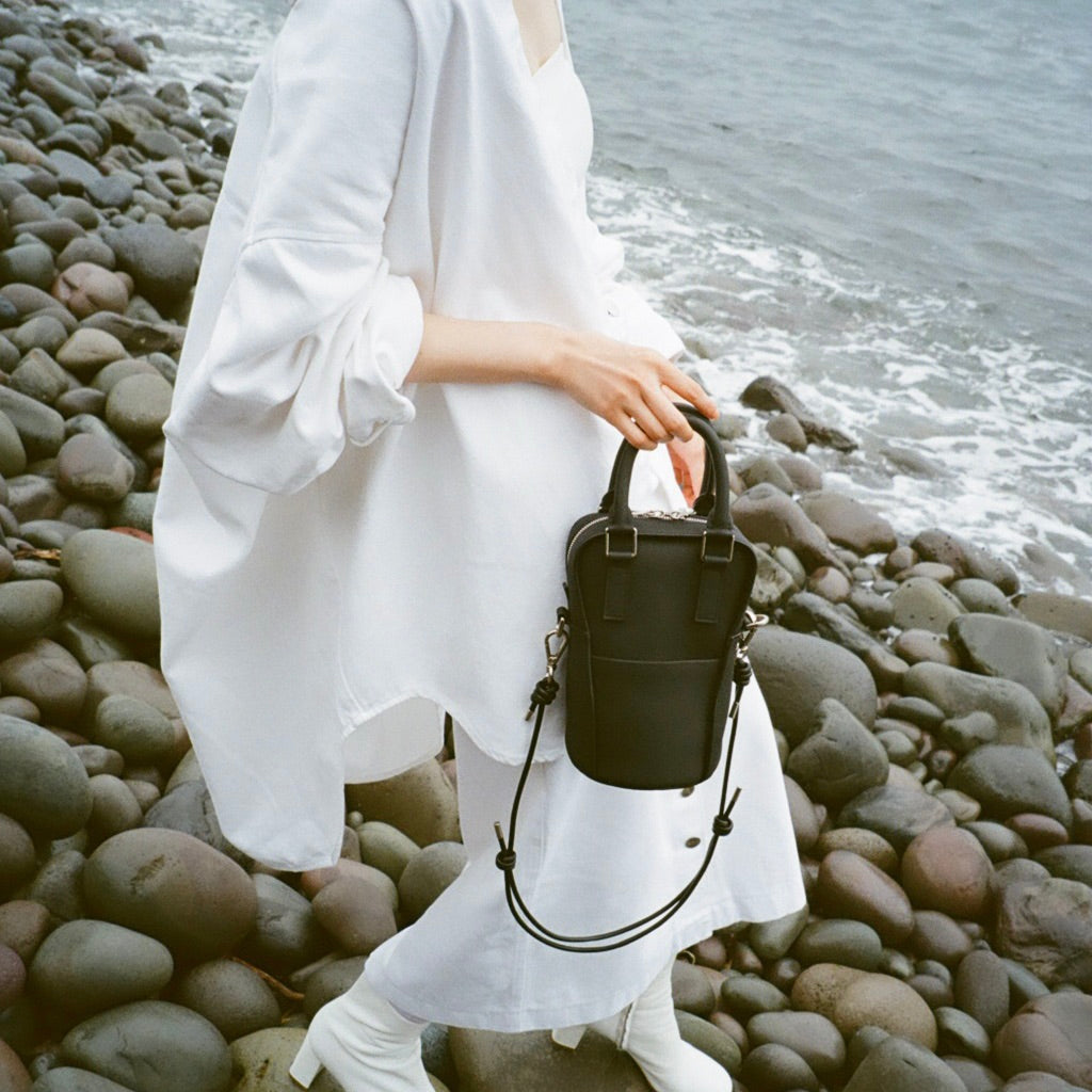 HERRIE BALLER'S BAG / DIPLO SKY (ヘリーボーラーズバッグ / ディプロスカイ) - ITTI (イッチ) | 鞄 かばん カバン バッグ ショルダー ブランド 本革 メンズ レディース トープ グレージュ くろ クロ 黒 ブラック