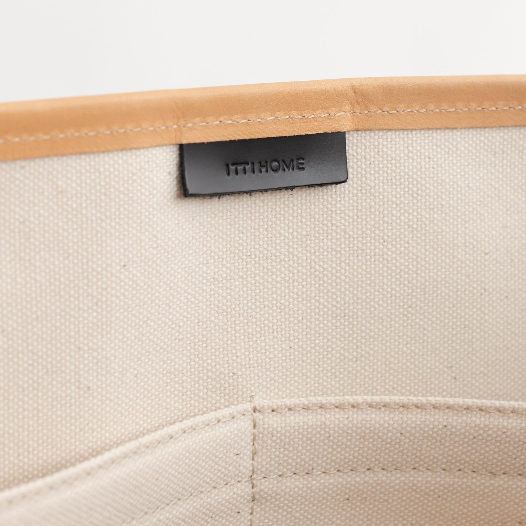 ITTI HOME | イッチホーム / HOME BIG TOTE - NATURAL | ホームビッグレザートートバッグ - ナチュラル ベージュ | マザーズバッグ レザー 本革 大きいサイズ ビジネス 普段使い