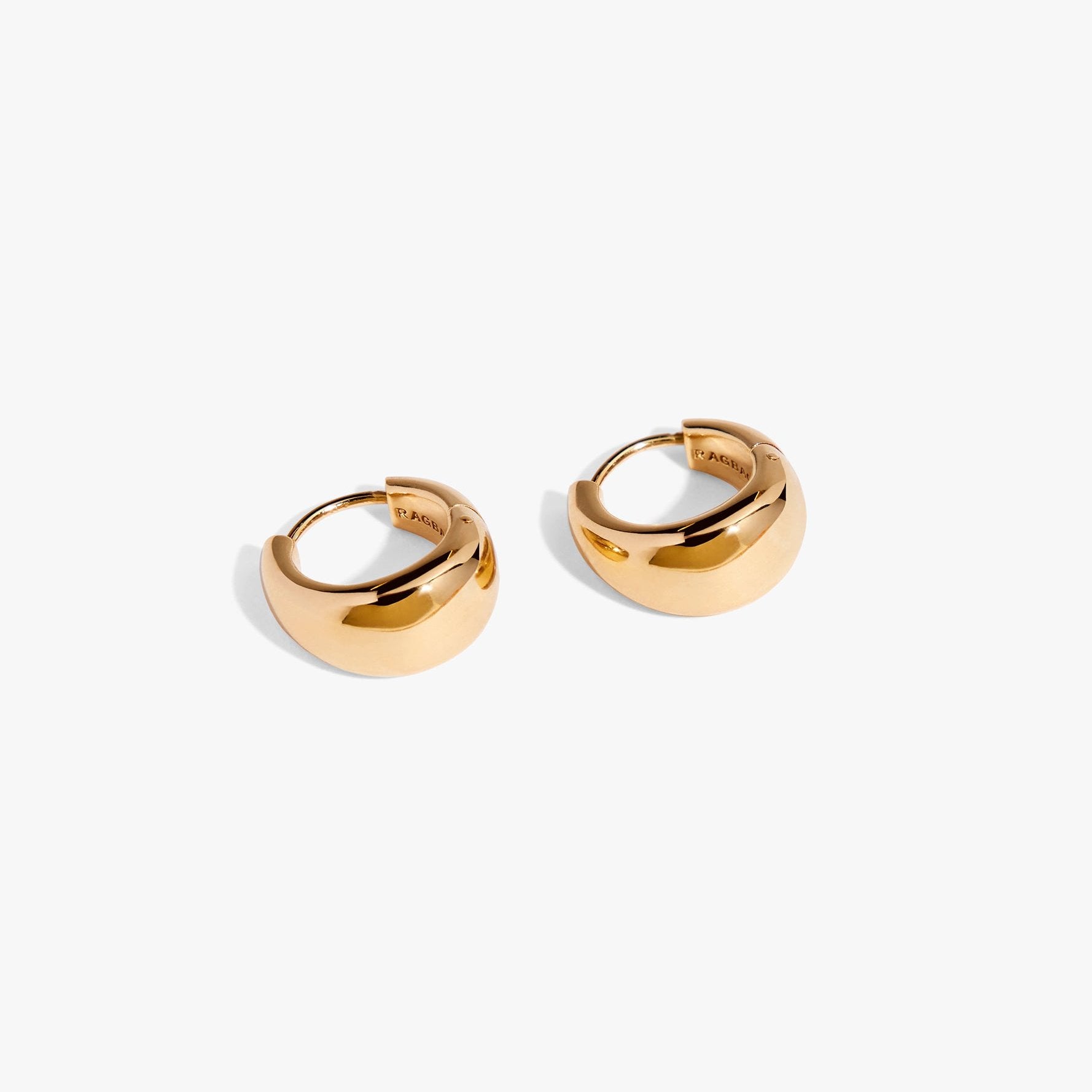 No. 12057 - Earring - GOLD / RAGBAG (イヤリング・ピアス - ゴールド) / ラグバッグ - ICHI GALLERY | デンマーク ジュリー ブランド 18K 金 フープ型 ドロップ レディース ウィメンズ 女性