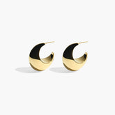 No.12070 - Earring - GOLD / RAGBAG (イヤリング - ゴールド / ラグバッグ) - ICHI GALLERY | 18K 金 ドロップ型 フープ デンマーク ジュエリー ブランド 大振り 女性 アクセサリー 小物
