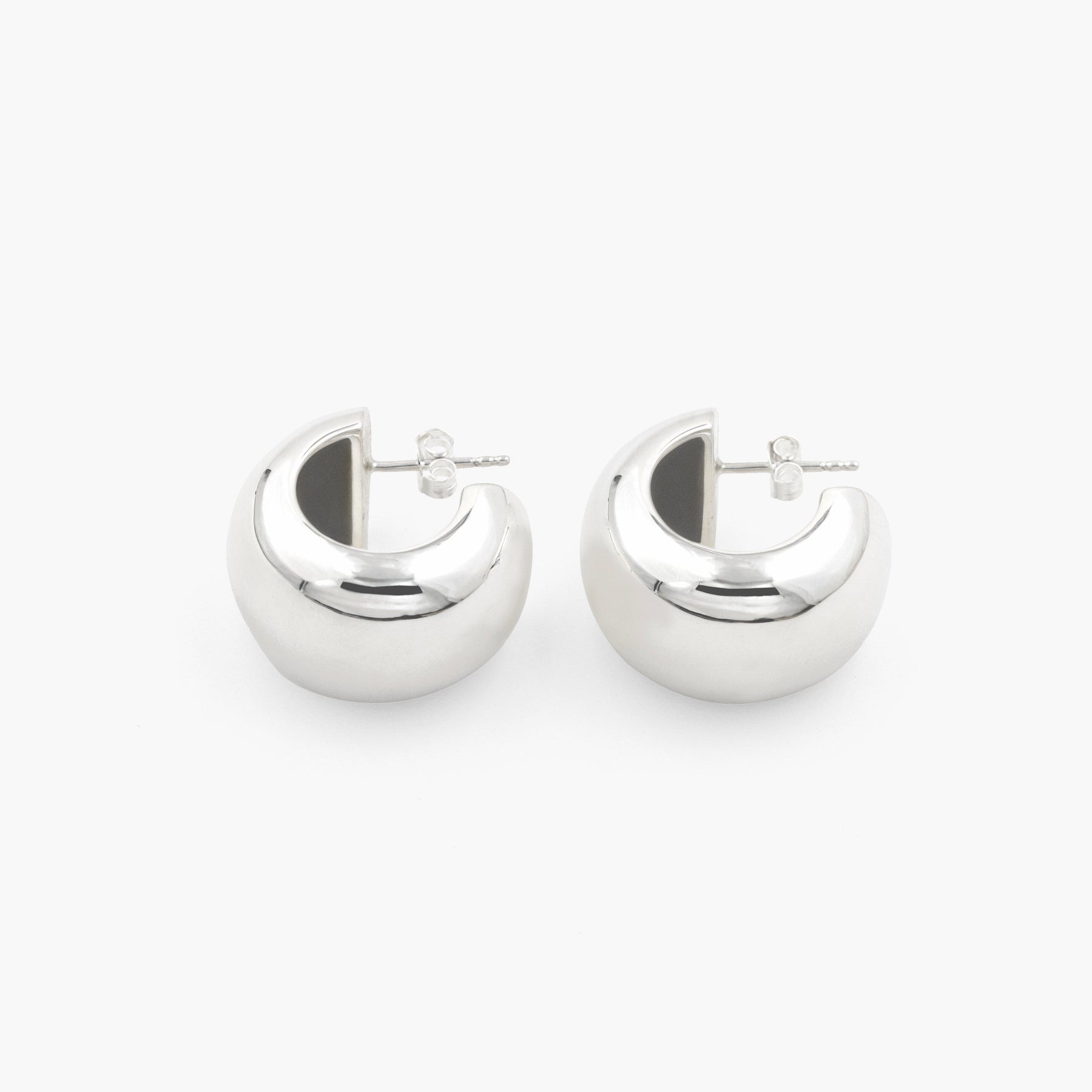 No. 12081 - Earring - SILVER / RAGBAG (イヤリング・ピアス - シルバー925 / ラグバッグ) - ICHI GALLERY | ドロップ型 フープ デンマーク ジュエリー ブランド 女性 アクセサリー シルバー925 銀 小物