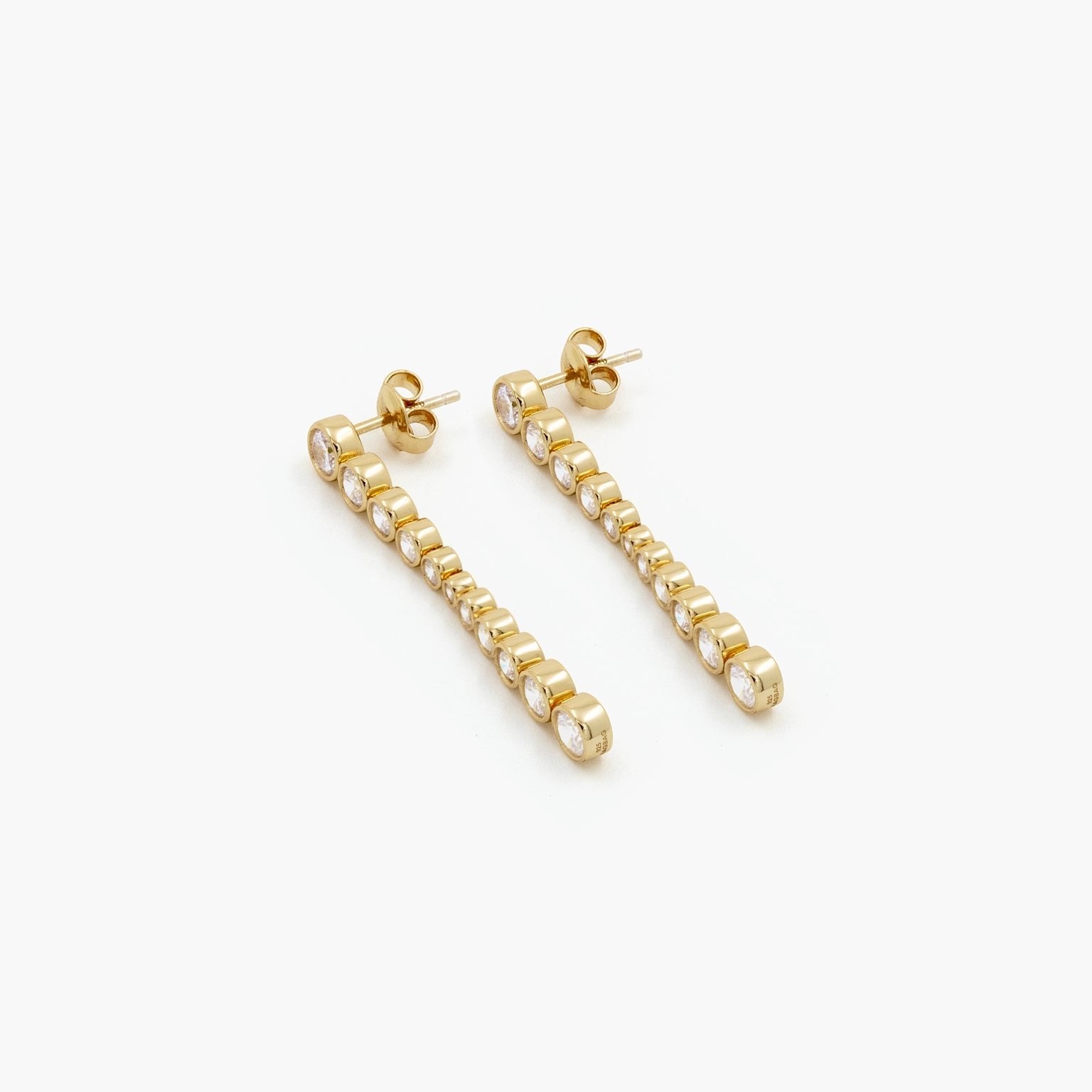 No. 12099 - Earring - GOLD / RAGBAG (イヤリング・ピアス - ゴールド / ラグバッグ) - ICHI GALLERY | ロング ダンブリング 宝石 18K 金 シルバー925 アクセサリー ジュエリー ブランド 女性