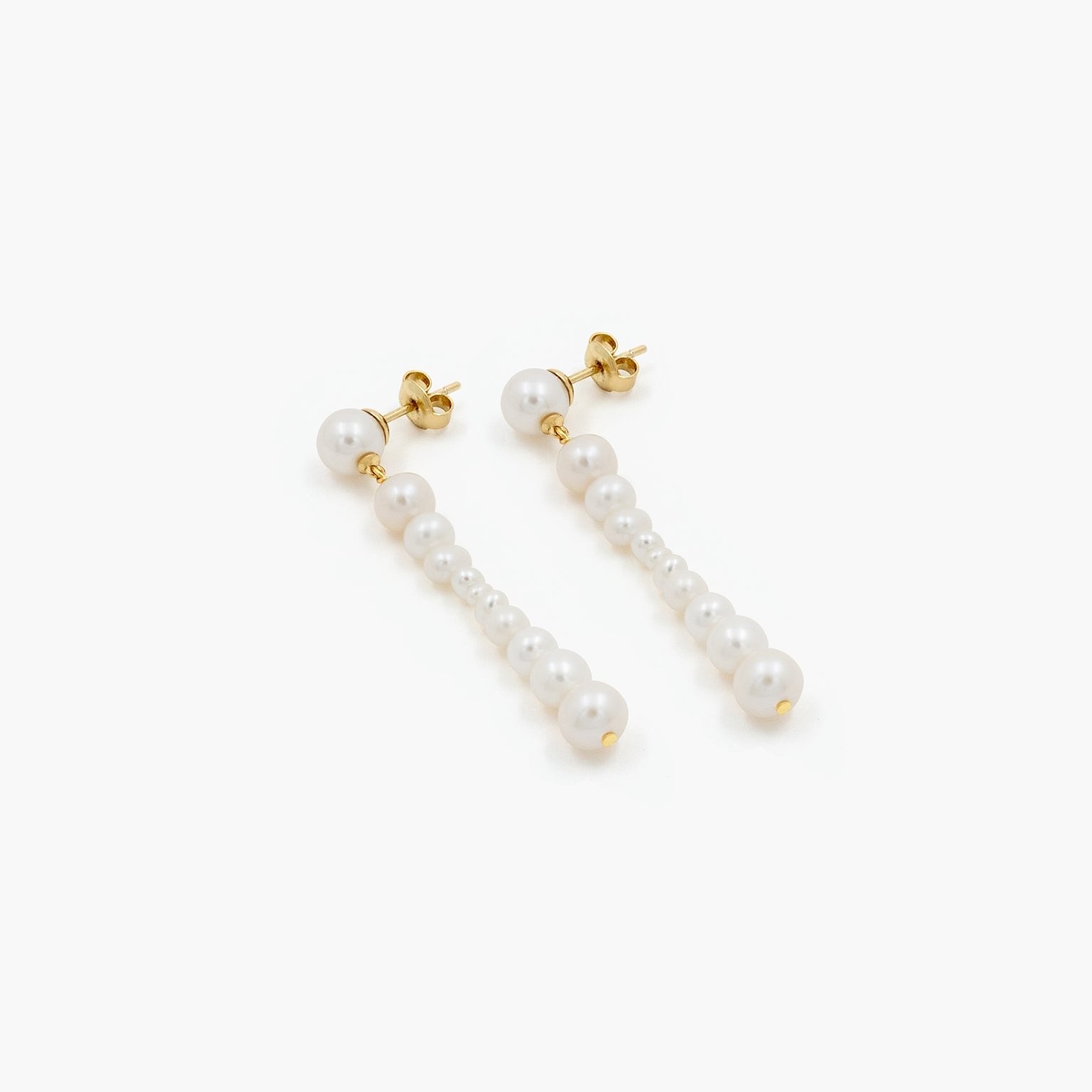 No. 12103 - Earring - GOLD / RAGBAG (イヤリング・ピアス - ゴールド / ラグバッグ) | ジュエリー ブランド デンマーク 女性 小物 アクセサリー ギフト 贈り物 プレゼント 淡水パール ICHI GALLERY