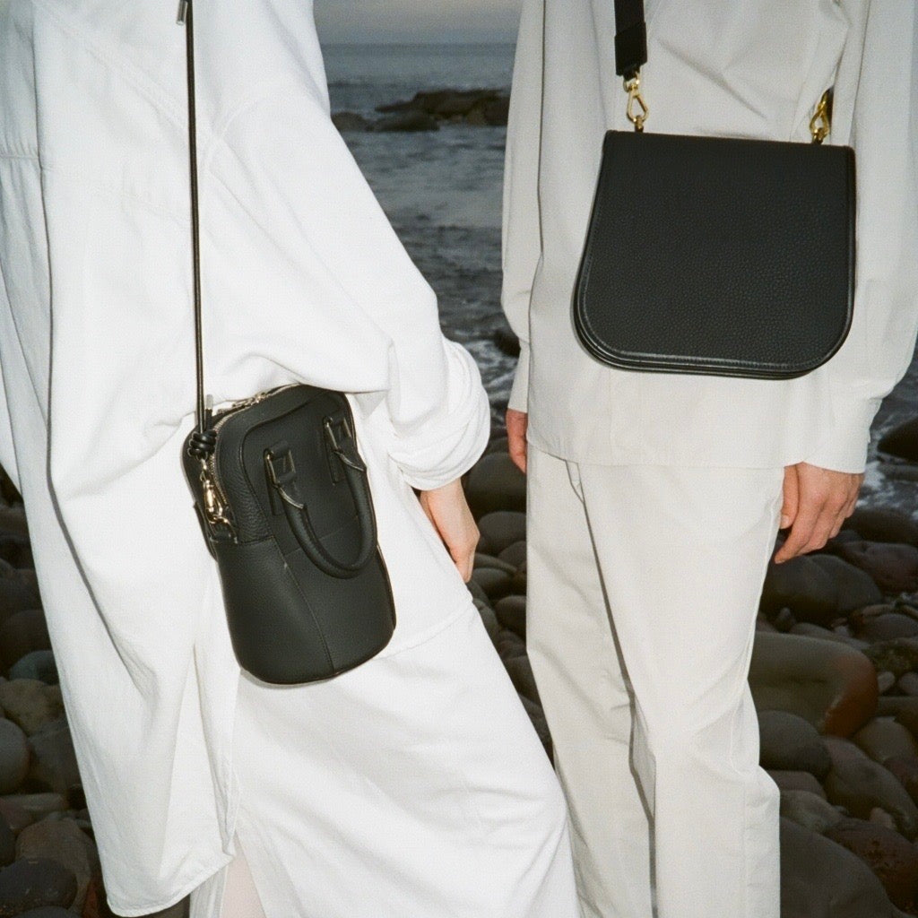 HERRIE BALLER'S BAG / DIPLO SKY (ヘリーボーラーズバッグ / ディプロスカイ) - ITTI (イッチ) | 鞄 かばん カバン バッグ ショルダー ブランド 本革 メンズ レディース トープ グレージュ ブラック 黒 クロ
