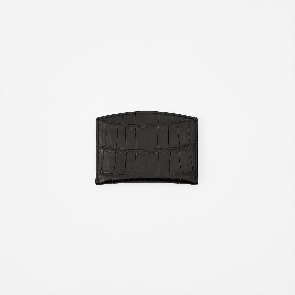 CRISTY SMART CARD WLT / POROSUS CROCO BK|クロコダイル 本革薄型財布 カードケース メンズ レディース|ITTI(イッチ)公式
