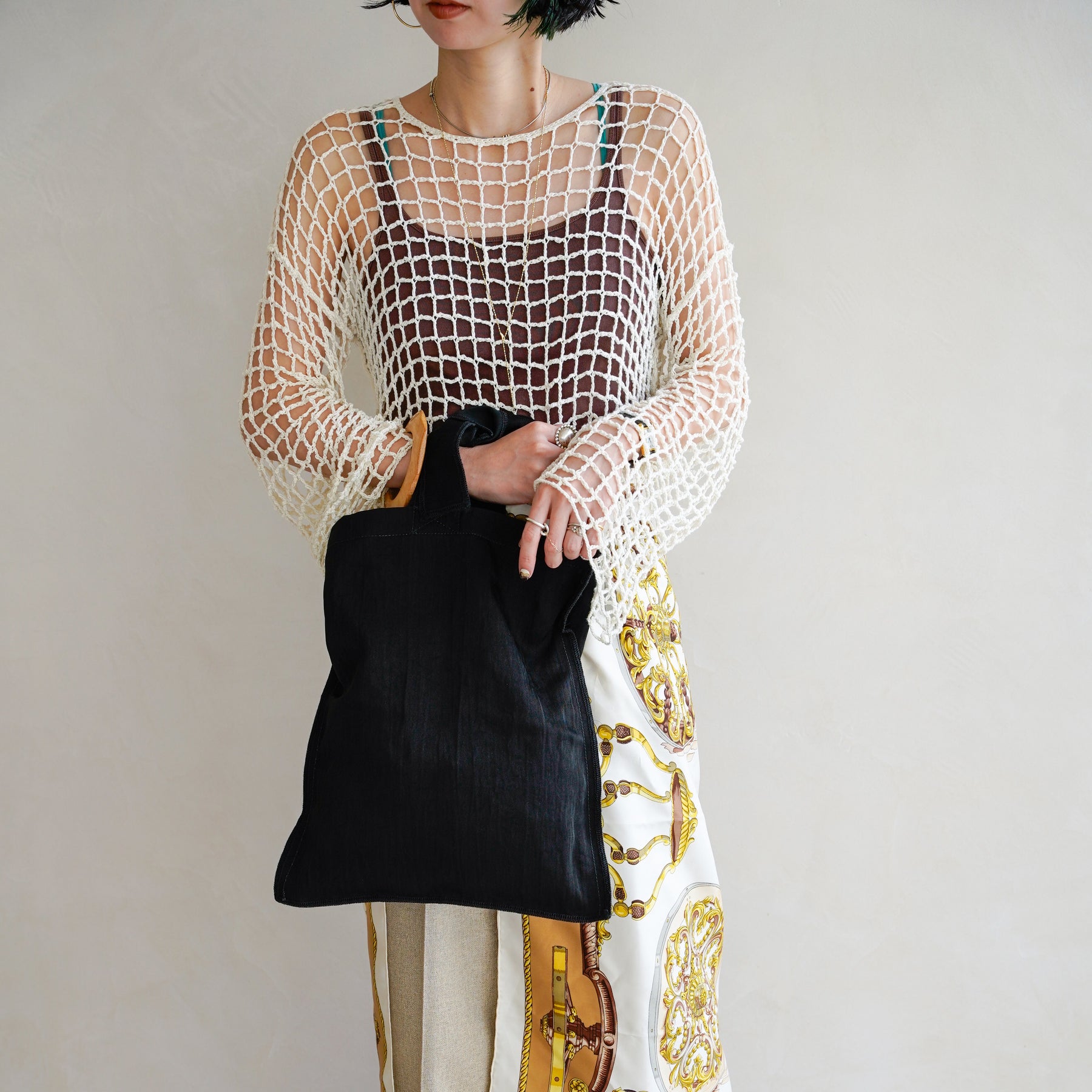 ITTI (イッチ) - MARY INSIDE OUT TOTE - M / CERATO BRIGHT (マリーインサイドアウトトートバッグM / シェラトブライト) カバン かばん 鞄 手提げ 肩掛け メンズ レディース ユニセックス 黒 ブラック ナイロン 撥水 ブランド お出かけ
