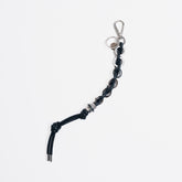 ITTI (イッチ) - CRISTY RING CHAIN KNOT CHARM / STCOW (クリスティリングチェーンノットチャーム / ステッチカウレザー) | キーホルダー 鍵 リング レザー ブランド メンズ レディース 贈り物 ギフト プレゼント アイボリー ブラック 黒