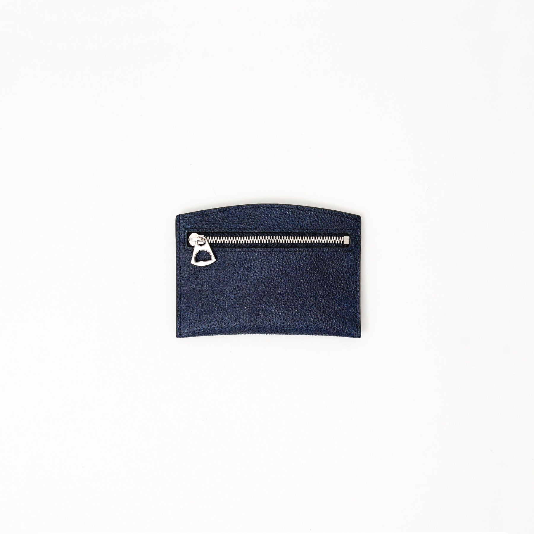 ITTI (イッチ) | CRISTY SMART CARD WLT / AIZAN (クリスティスマートカードウォレット / 藍桟革) | ミニ 財布 薄い さいふ スリム キャッシュレス サイフ 漆 メンズ レディース ブランド レザー インディゴ ネイビー
