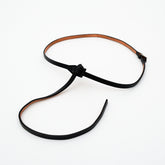 HERRIE KNOT BELT / THUG (ヘリーノットベルト / サグ) - ITTI (イッチ) | レザー ナロー ロング 革小物 サイズ フリー メンズ レディース ブランド ブラック 黒 バックルレス