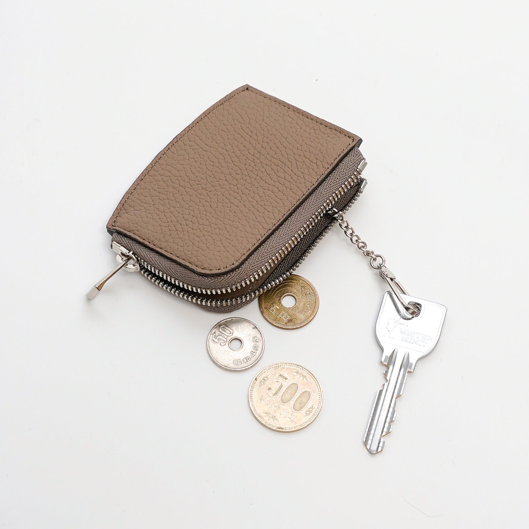 CRISTY KEY COIN CASE / DIPLO FJORD (クリスティキーコインケース / ディプロフィヨルド) - ITTI (イッチ) | 小銭入れ キーホルダー レザー ブランド ファスナー ペリンガー 革小物 メンズ レディース ブルー 青 黒 ブラック オレンジ 橙 イエロー 黄色 トープ グレージュ ベージュ