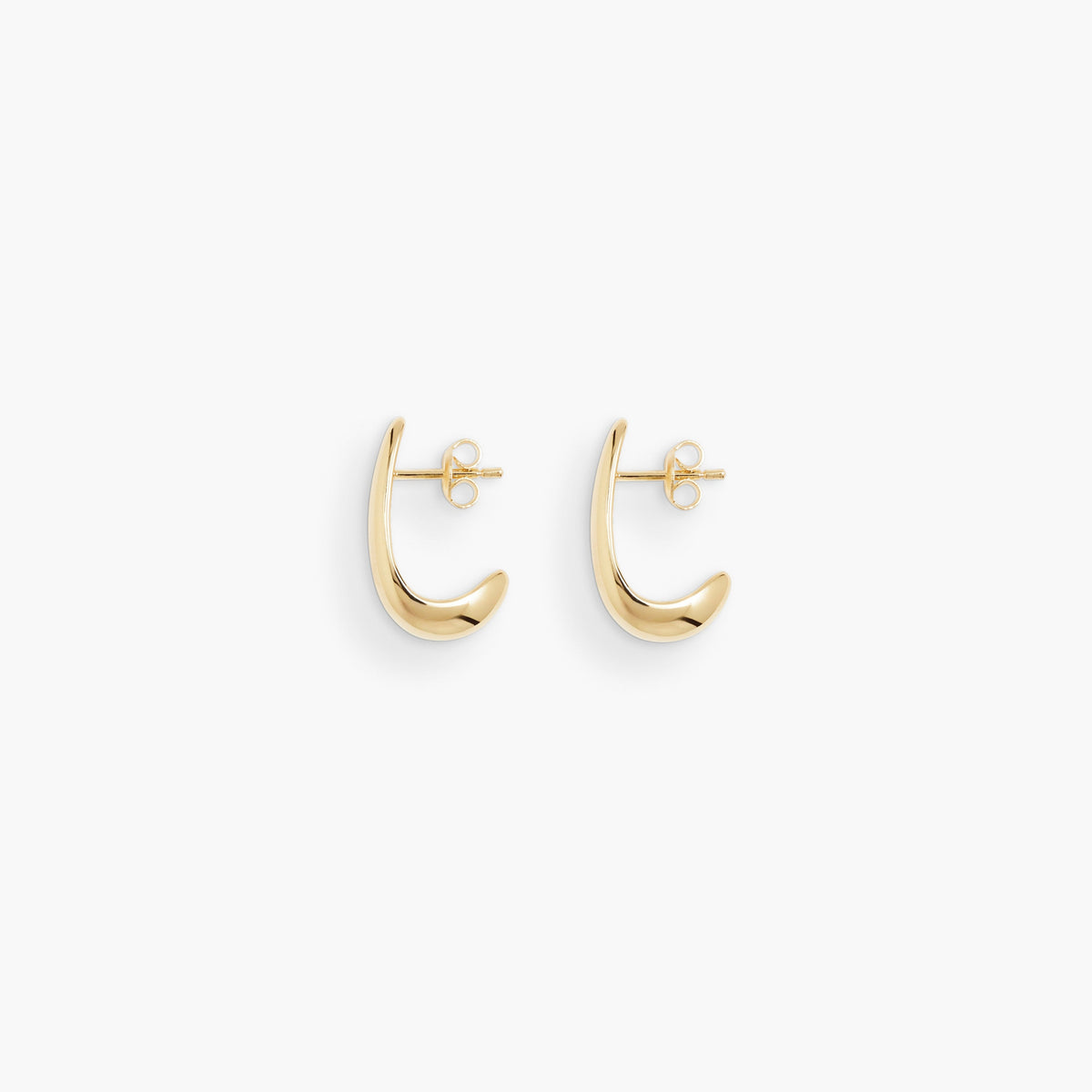 Dualism Sculptural Earrings - GOLD / RAGBAG (デュアリズム スカルプチャー イヤリング・ピアス - ゴールド) / ラグバッグ - ICHI GALLERY デンマーク ジュエリー アクセサリー ブランド 18K 金 レディース ウィメンズ 女性