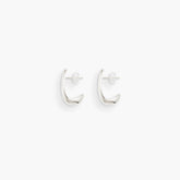Dualism Sculptural Earrings - SILVER / RAGBAG (デュアリズム スカルプチャー イヤリング・ピアス - シルバー) / ラグバッグ - ICHI GALLERY デンマーク ジュエリー アクセサリー ブランド レディース ウィメンズ 女性 銀 925