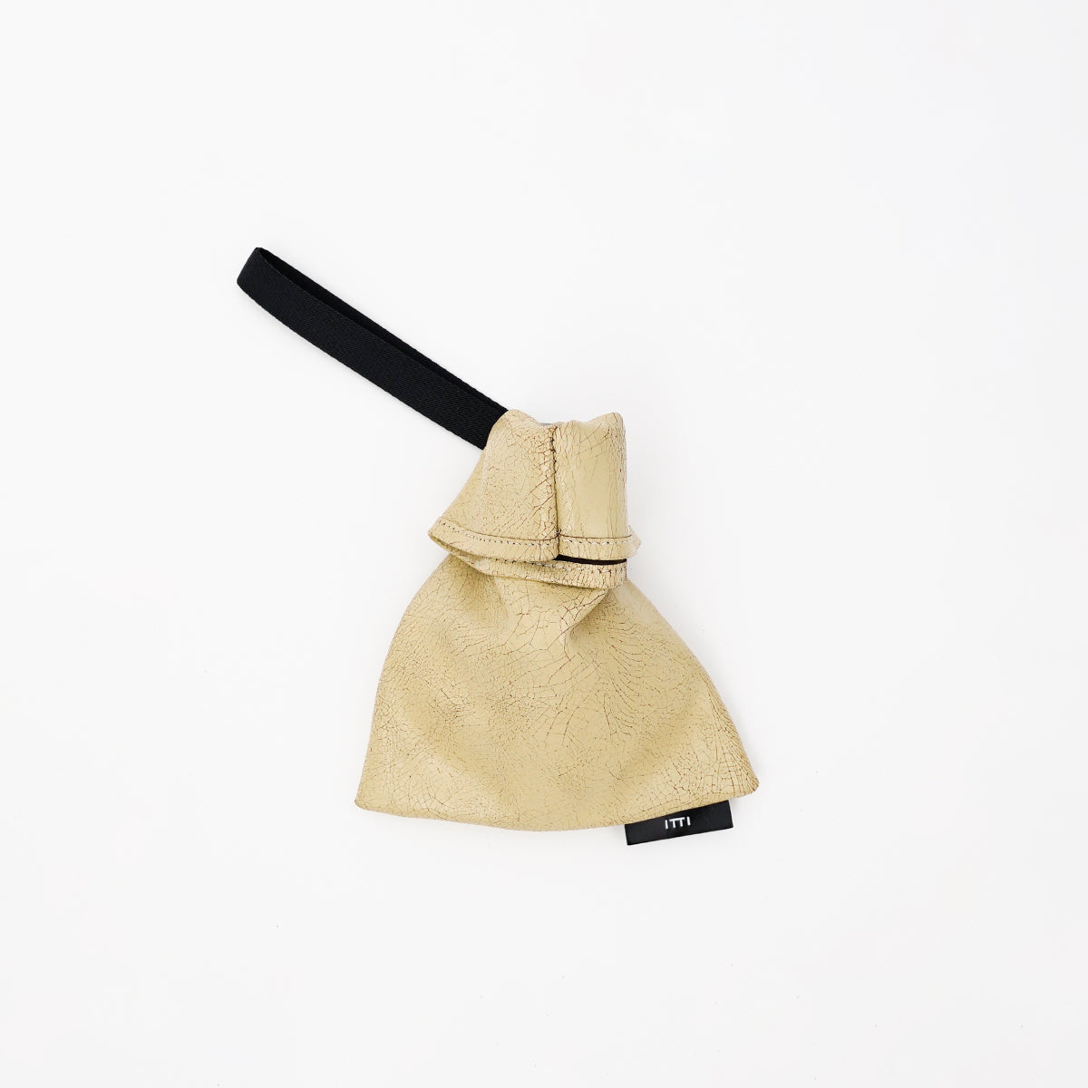 ITTI (イッチ) | ANNIE SMALL RICE BAG / CRACK (アニースモールライスバッグ / クラック)レザー 巾着 ハンド メンズ レディース 鞄 カバン かばん 手持ち きんちゃく キンチャク 贈り物 ギフト プレゼント