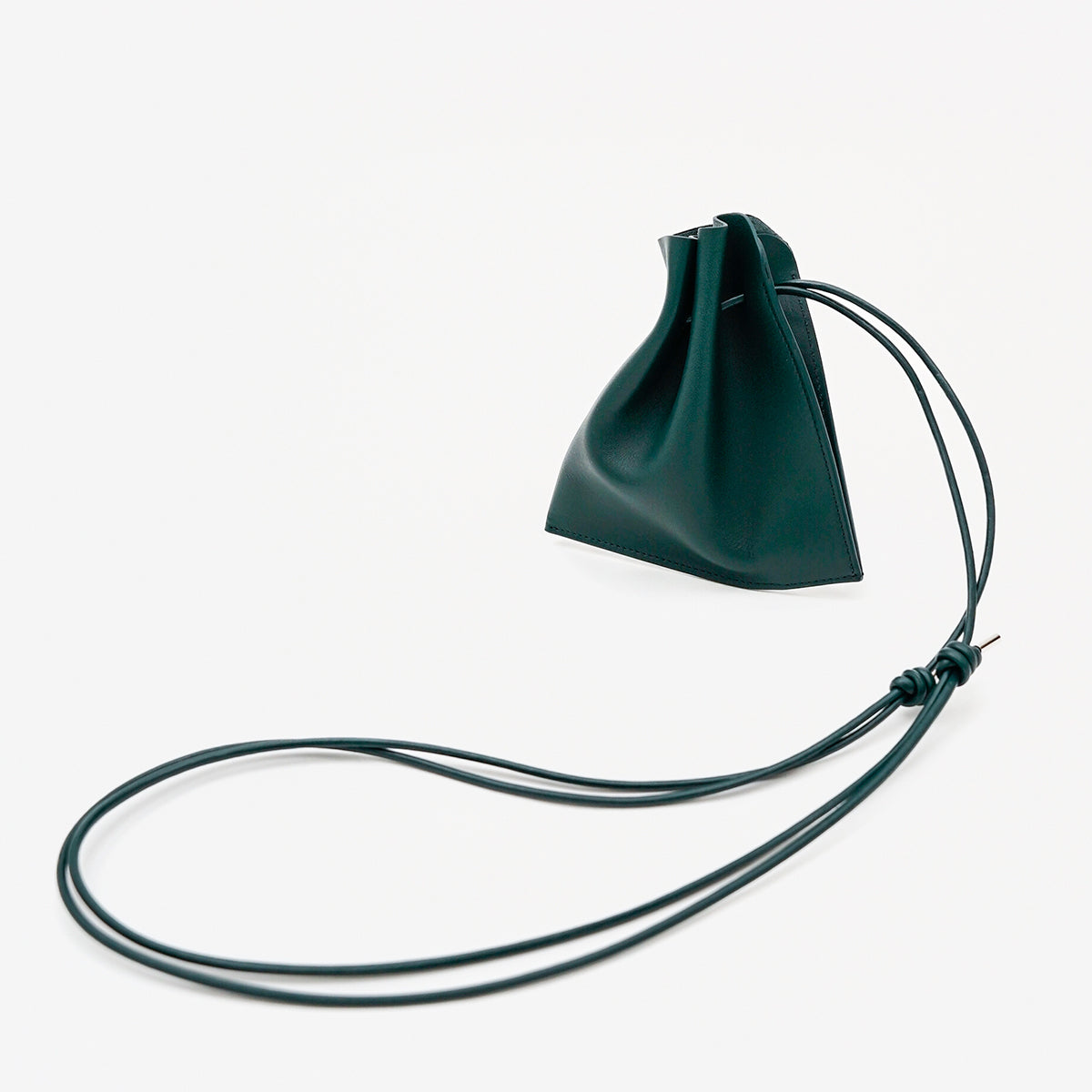 HERRIE KINCHAKU POUCH - XXS / RAPTO FLEX|レザー ミニ巾着ポーチ 首掛け アクセサリー メンズ レディース|ITTI(イッチ)公式