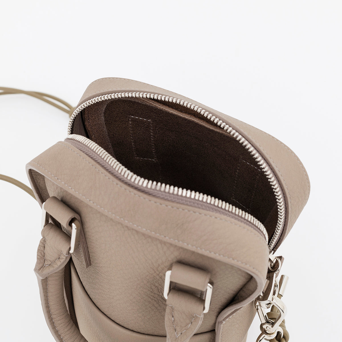 HERRIE BALLER'S BAG / DIPLO SKY (ヘリーボーラーズバッグ / ディプロスカイ) - ITTI (イッチ) | 鞄 かばん カバン バッグ ショルダー ブランド 本革 メンズ レディース ブラウン トープ グレージュ ベージュ 茶色 手持ち