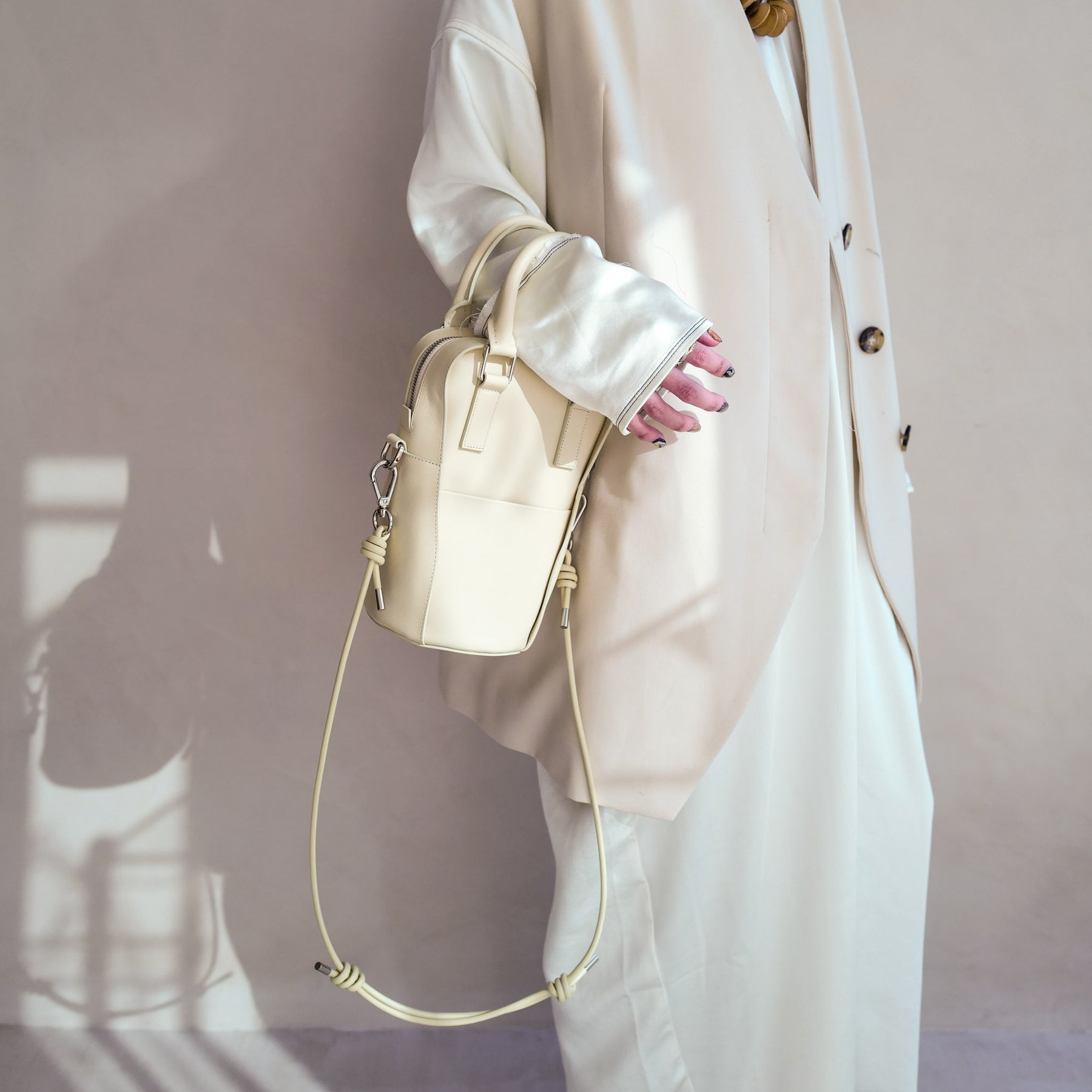 ITTI (イッチ) | HERRIE BALLER'S BAG / RAPTO(ヘリーボーラーズバッグ/ラプト) | レザー ショルダー バッグ かばん 鞄 カバン ユニセックス メンズ レディース ブランド ハンド ショルダー スムース 本革 アイボリー 白 white ホワイト