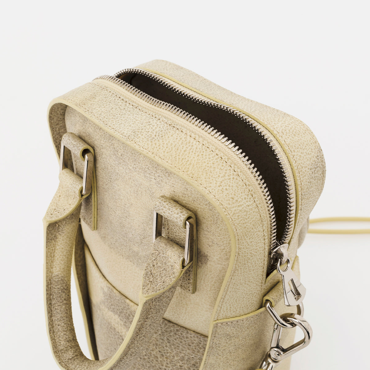 HERRIE BALLER'S BAG / SHIRO (ヘリーボーラーズバッグ / 白鞣し) - ITTI (イッチ) | SHIRONAMESHI レザー バッグ 鞄 かばん カバン ショルダー 手持ち レディース ウィメンズ ブランド 生成り ベージュ アイボリー オフホワイト
