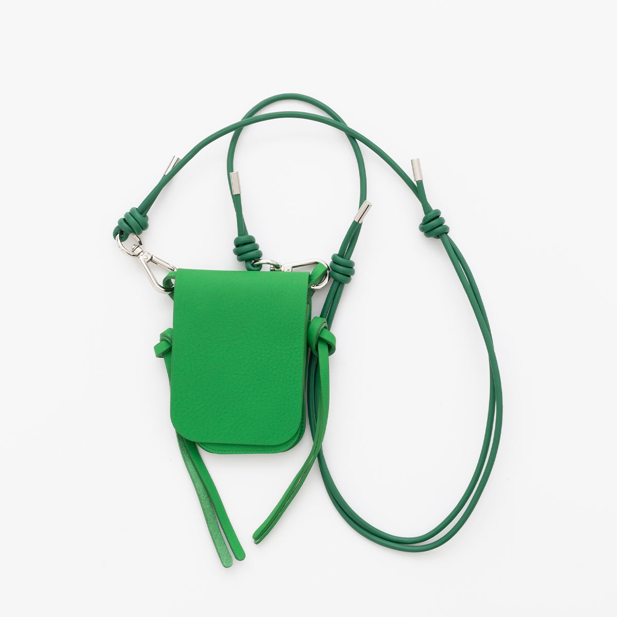 ITTI (イッチ) | HERRIE TINY MEDICINE POUCH / DIPLO SKY(ヘリータイニーメディスンポーチ/ディプロスカイ)レザー ポーチ グリーン 緑  green アクセサリー ネックレス ファッション ブランド レザー 革小物 メンズ レディース