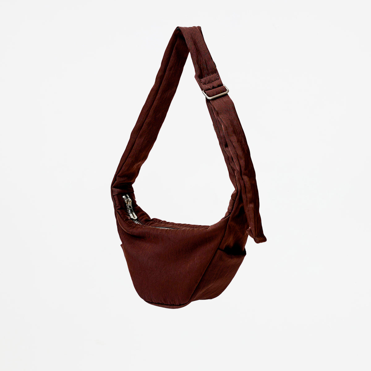 ANNIE PUFFER MINI MOON BAG / CERATO BRIGHT (アニーパファーミニムーンバッグ) - ITTI (イッチ) | 鞄 かばん カバン ナイロン 三日月 メンズ レディース 旅行 斜め掛け ショルダー ブラウン 茶色