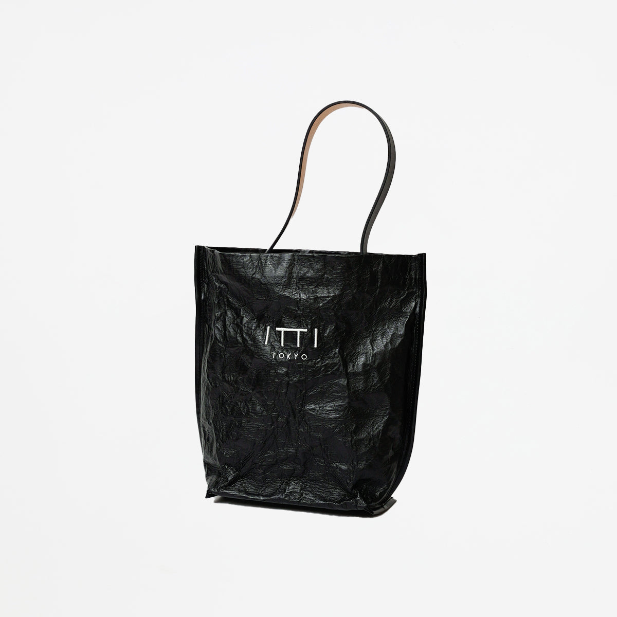 ITTI (イッチ) | MARY PAPER BUCKET BAG - S / PTERA (マリーペーパーバケットバッグ - Sサイズ / プテラ) トート 鞄 かばん カバン レザー 形状記憶 メンズ レディース ショルダー ブラック 黒 black