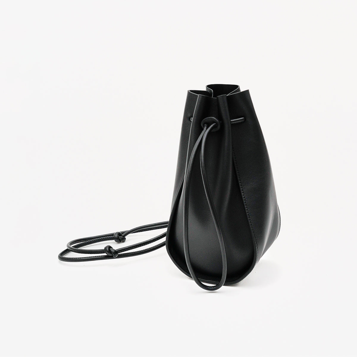 HERRIE KINCHAKU POUCH - GPM / RAPTO FLEX｜レザー巾着ポーチ 本革