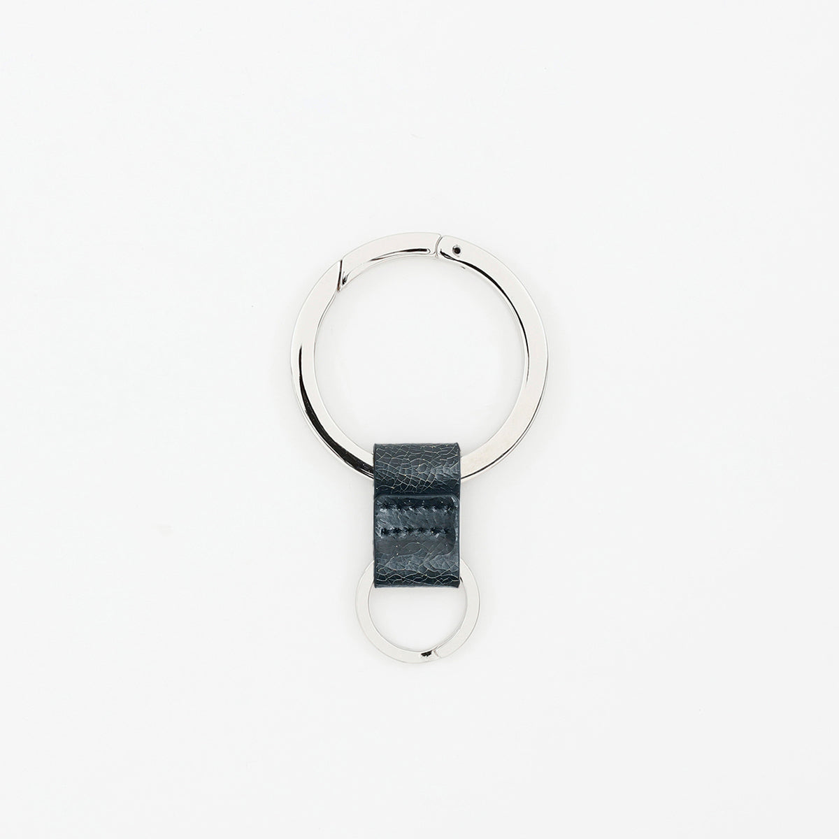 ITTI (イッチ) - CRISTY RING RING / CRACK (クリスティリングリング / クラック) | キーリング ホルダー レザー チャーム メンズ レディース 贈り物 ギフト プレゼント ブラック 黒 black