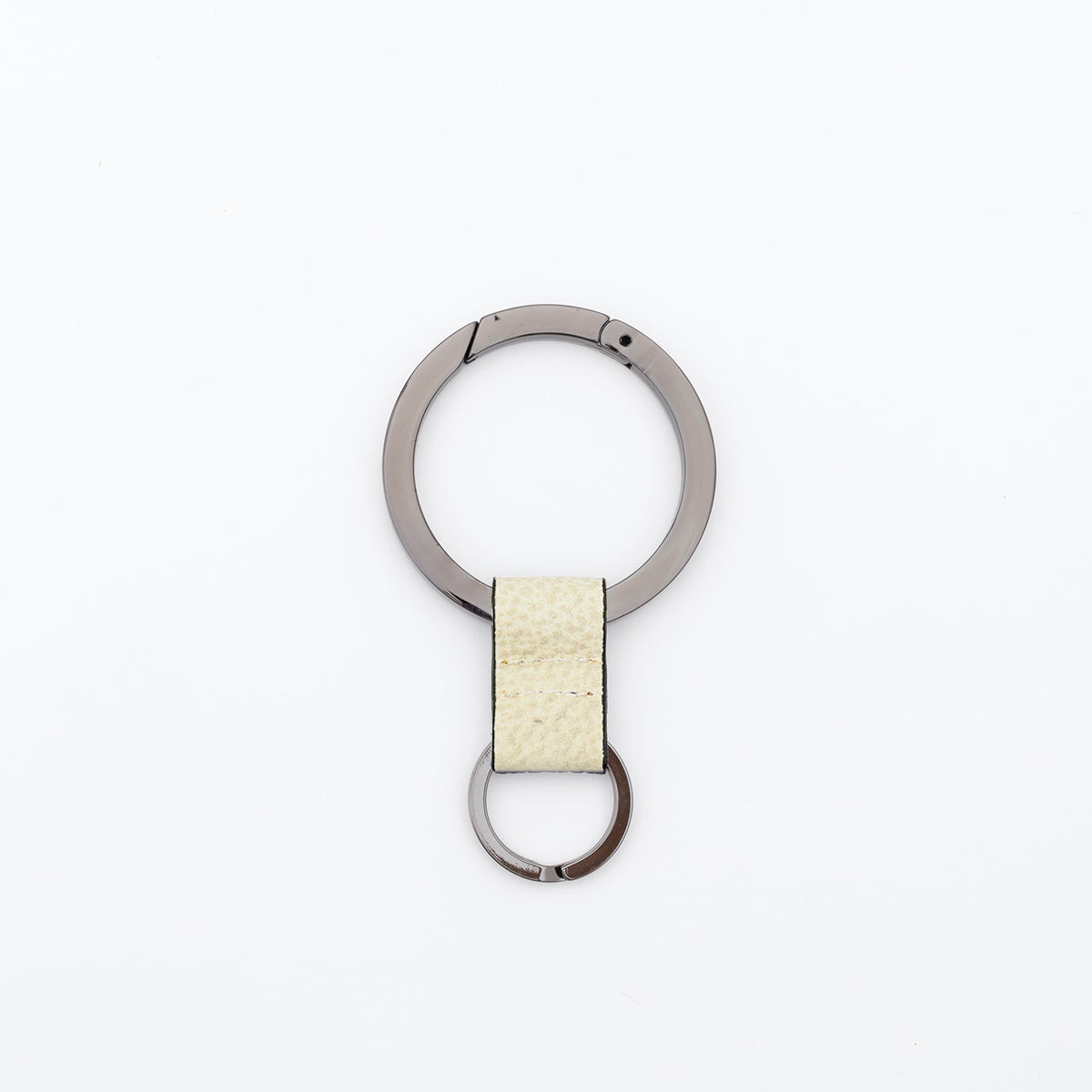 ITTI (イッチ) | CRISTY RING RING / SHIRO BK (クリスティリングリング / 白鞣し ブラック) | キーリング ホルダー チャーム アクセサリー レザー ブランド メンズ レディース