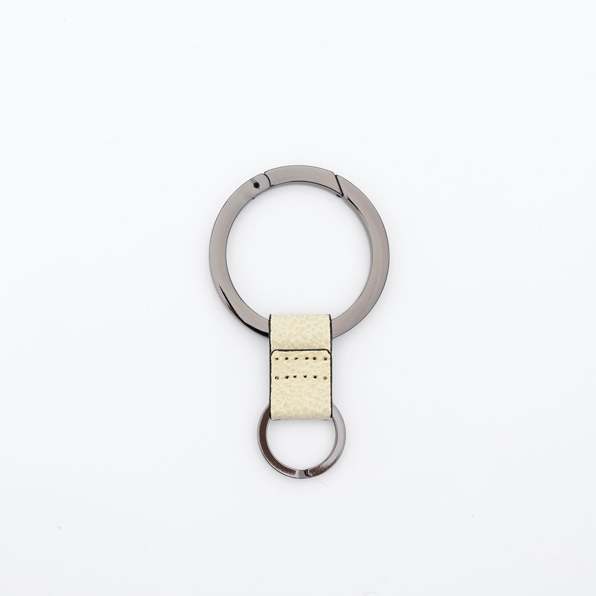 ITTI (イッチ) | CRISTY RING RING / SHIRO BK (クリスティリングリング / 白鞣し ブラック) | キーリング ホルダー チャーム アクセサリー レザー ブランド メンズ レディース