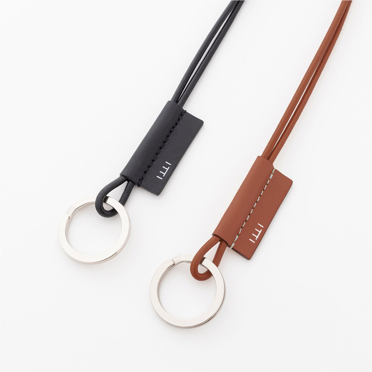 ITTI (イッチ) | HERRIE KEYTOP MULTI CODE / CARIB(ヘリーキートップマルチコード/カリブ)レザー 本革 ネックレス ストラップ 革紐 鍵 リング グラスホルダー ブランド メンズ レディース ギフト プレゼント 贈り物 ブラウン 茶色 ブラック 黒