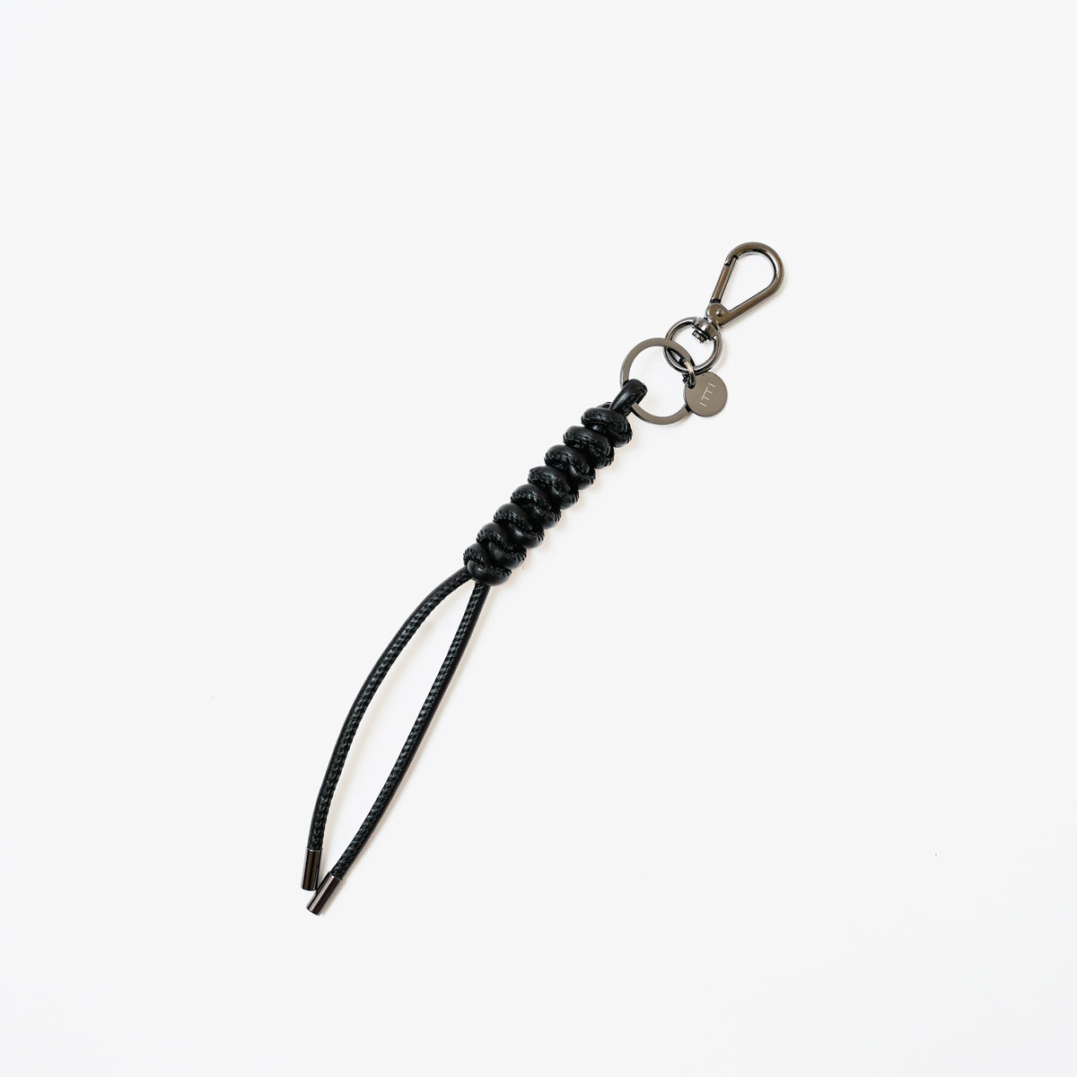 ITTI (イッチ) | CRISTY SNAKEKNOT CHARM BK / STCOW (クリスティスネークノットチャームブラックコレクション / ステッチカウレザーレザー) キーリング ホルダー チャーム レザー ブランド 黒 メンズ レディース