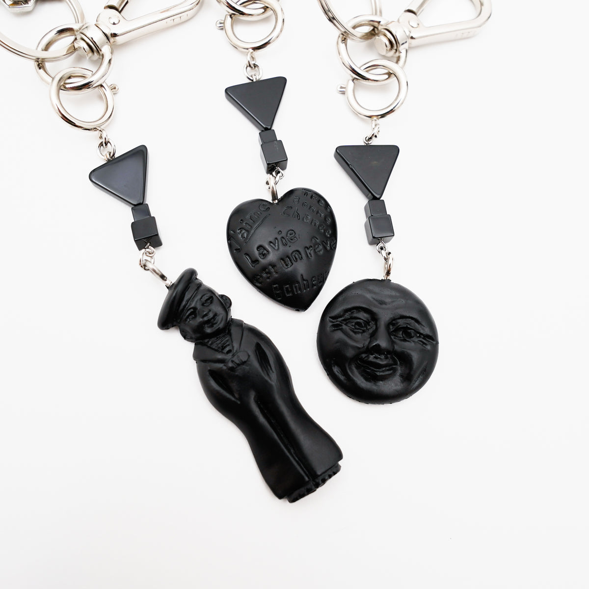 ITTI (イッチ) | Art by masasculp LUCKY CHARM SP BK / HEART FEVE (アートバイマサスカルプラッキーチャームスペシャルブラック / ハートフェーヴ) 鍵 キーリング アクセサリー