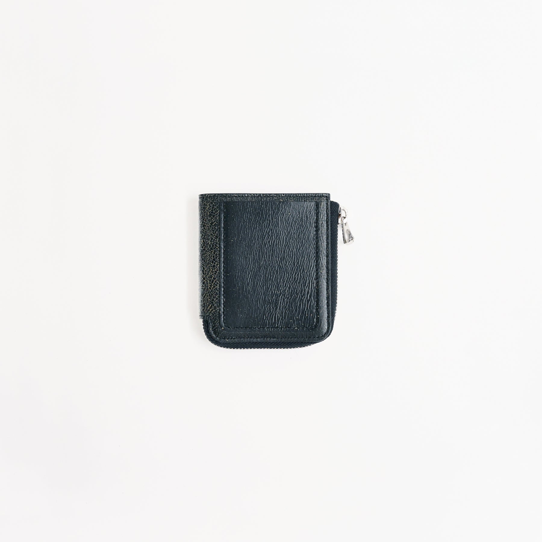 ITTI (イッチ) - CRISTY VERY COMPACT WLT .5 / CRACK (クリスティーベリー小ンパクトウォレット / クラック) | キャッシュレス 財布 ミニ サイフ 本革 さいふ レザー ブランド ブランド 小さい キャッシュレス メンズ レディース 黒 ブラック black