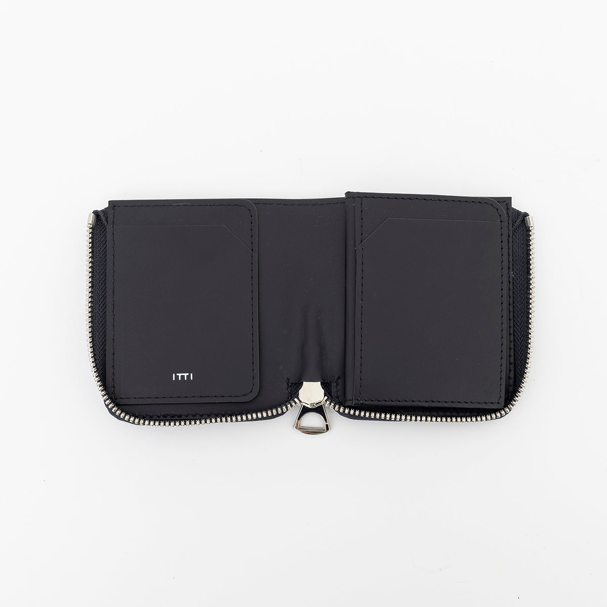 ITTI (イッチ) | CRISTY VERY COMPACT WLT .5 / DIPLO FJORD(クリスティベリーコンパクトウォレット/ディプロフィヨルド) 本革 レザー ブランド さいふ 財布 サイフ キャッシュレス ミニ メンズ レディース ブランド 色物 黒 ブラック クロ