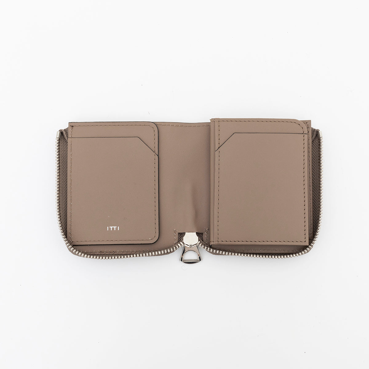 ITTI (イッチ) | CRISTY VERY COMPACT WLT .5 / DIPLO FJORD(クリスティベリーコンパクトウォレット/ディプロフィヨルド) 本革 レザー ブランド さいふ 財布 サイフ キャッシュレス ミニ メンズ レディース ブランド グレージュ 茶系 トープ