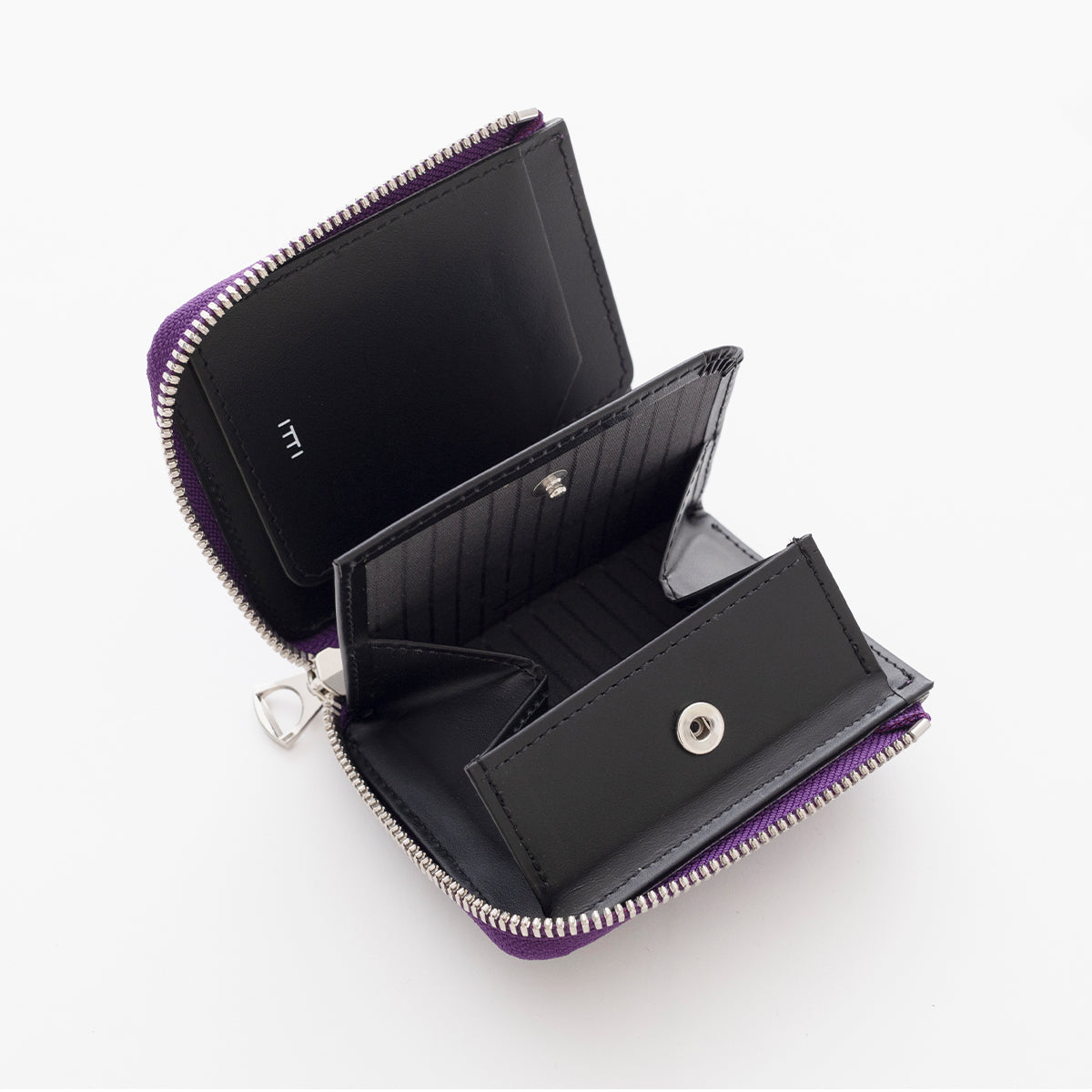 CRISTY VERY COMPACT WLT .5 / PPL COLLECTION【LIMITED】(クリスティベリーコンパクトウォレット/ パープルコレクション) | 紫 牛 皮革 シボ ecco社 エコー ブランド メンズ レディース 財布 さいふ サイフ