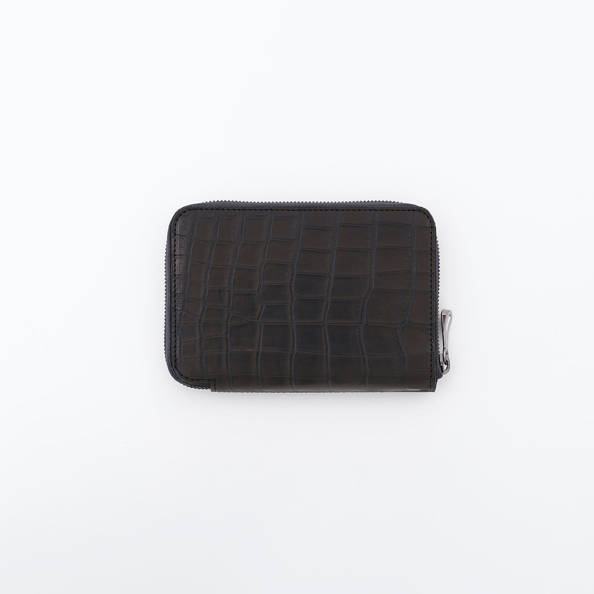 CRISTY STUFFING MID WLT .5 / CROCO BK COLLECTION【LIMITED】(クリスティスタッフィングミッドウォレット / クロコブラックコレクション) - ITTI (イッチ) | 財布 さいふ サイフ 黒 限定 ミディアム メンズ レディース パスポート 通帳 家族 大きい エキゾチック 腑 丸 竹 ファスナー ジッパー ジップ