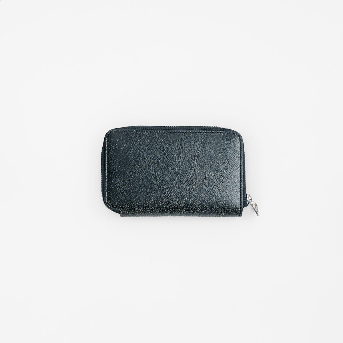 ITTI (イッチ) - CRISTY SMART MID WLT .5 / CRACK (クリスティスマートミッドウォレット / クラック) | ミディアム サイフ 財布 さいふ レザー ブランド メンズ レディース ヒビ 割れ レザー ブランド ラウンド ファスナー ブラック 黒 black
