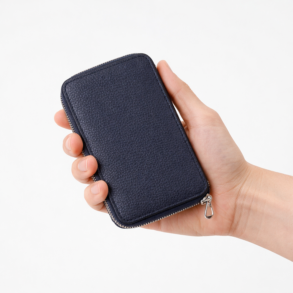 ITTI (イッチ) | CRISTY SMART MID WLT .5 / AIZAN(クリスティスマートミッドウォレット/藍桟革) メンズ レディース コンパクト ミディアム財布 サイフ さいふ レザー ブランド ビジネス 本革 インディゴ 藍染