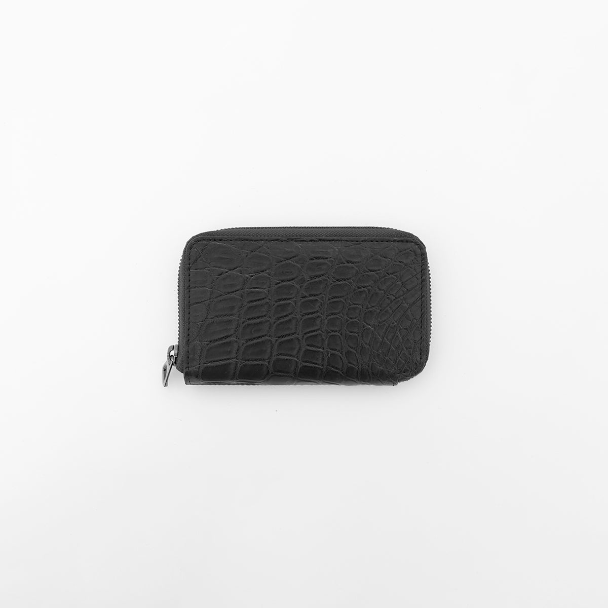 CRISTY SMART MID WLT .5 / CROCO BK COLLECTION【LIMITED】(クリスティスマートミッドウォレット / クロコダイルブラックコレクション) - ITTI (イッチ) | 財布 さいふ サイフ メンズ レディース スマホ サイズ L字ファスナー エキゾチック レザー ブランド H.C.P エルメス ワニ 鰐 黒 H .C.P