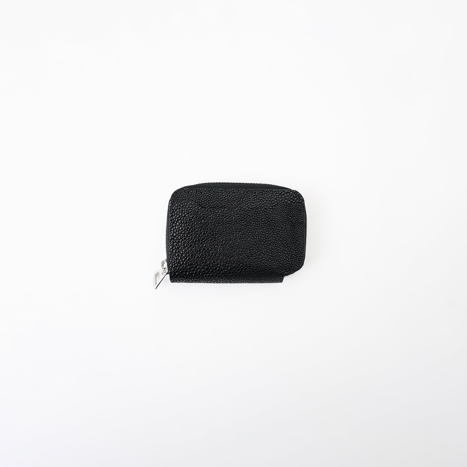 CRISTY COIN CARD WLT / KUROEI｜希少エイ革×漆 本革ミニ財布 ラウンド