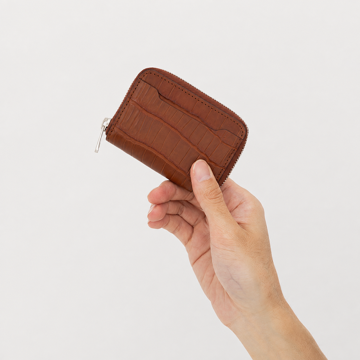 CRISTY COIN CARD WLT / POROSUS CROCO|ポロサス クロコダイル 本革ミニ財布 ラウンドファスナー メンズ レディース|ITTI(イッチ)公式