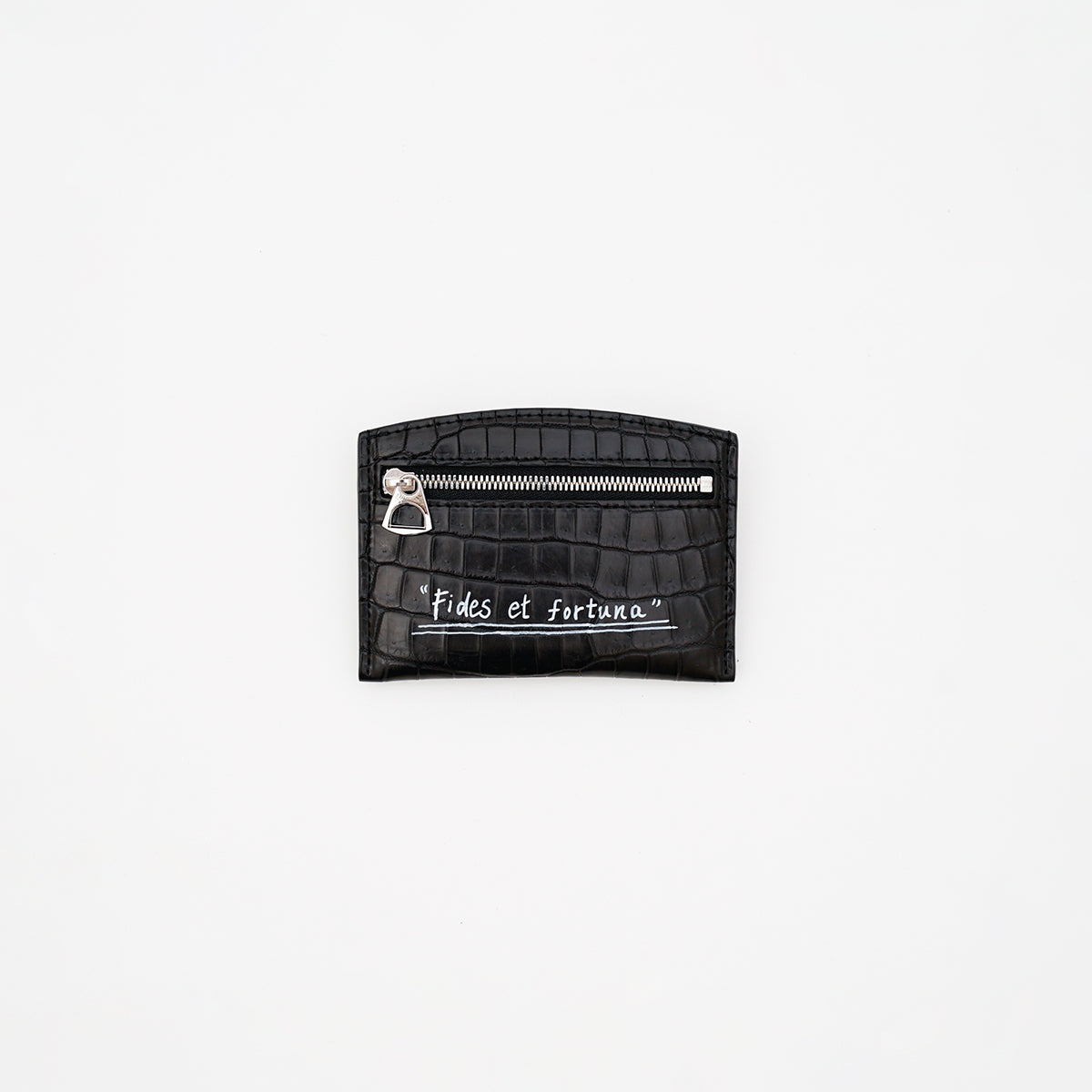 CRISTY SMART CARD WLT / CROCO -25Q3｜最小最薄 ミニ財布 クロコ型