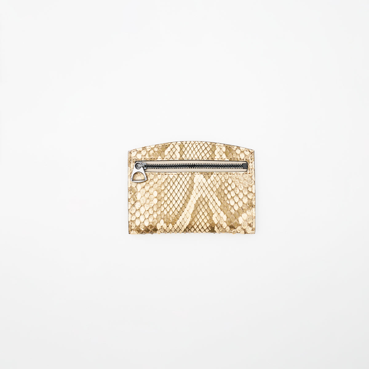 ITTI (イッチ) | CRISTY SMART CARD WLT / GOLD MOLURUS(クリスティスマートカードウォレット / ゴールドモラレス)|パイソン 蛇革 レザー ミニ財布 メンズ レディース|ITTI(イッチ)公式