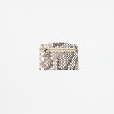 ITTI (イッチ) | CRISTY SMART CARD WLT / MOLURUS(クリスティスマートカードウォレット / モラレス) パイソン 蛇 ケース 財布 サイフ さいふ エキゾチック レザー ブランド 薄い スリム キャッシュレス 白黒 ホワイト ブラック