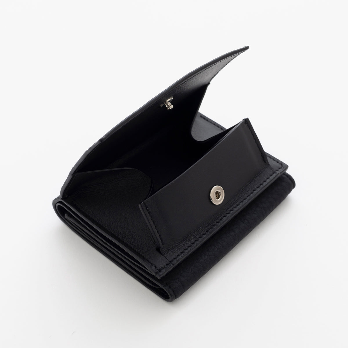 ITTI (イッチ) | CRISTY TRIFOLD MINI WLT / DIPLO SKY(クリスティトリフォルドミニウォレット/ディプロスカイ)3つ折り かぶせ さいふ 財布 サイフ 大人 メンズ レディース ミニ コンパクト 小さい レザー ブランド アイボリー ブラック イエローブルーグリーン 黒 白 グレージュ