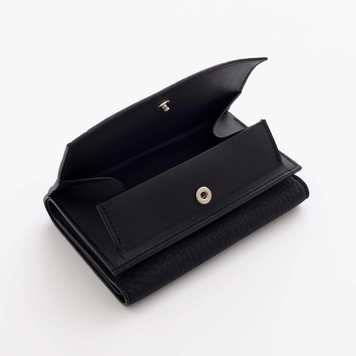 ITTI (イッチ) | CRISTY TRIFOLD MID WLT / DIPLO SKY(クリスティトリフォルドミッドウォレット)3つ折り財布 本革 レザー ミディアム コンパクト メンズ レディース ブランド ミニマル ブラック 黒 トープ グレイジュ アイボリー 白